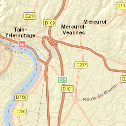 Tain-l’Hermitage Street Map