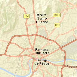 Romans-sur-Isère Street Map