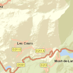 Mont-de-Lans Street Map