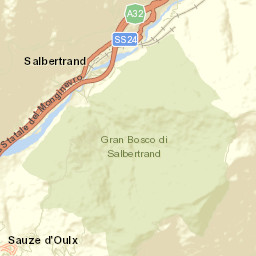 Salbertrand Street Map