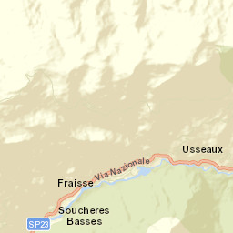 Usseaux Street Map