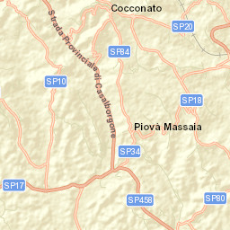 Cocconato Street Map