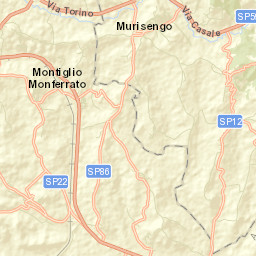 Montiglio Street Map