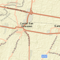 Castel San Giovanni Street Map