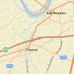 Caorso Street Map