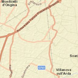 Monticelli d'Ongina Street Map