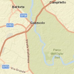 Gazzuolo Street Map