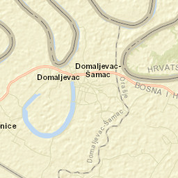 Domaljevac Street Map
