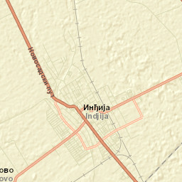 Inđija Street Map