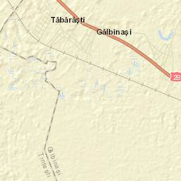 Comuna Gălbinaşi Street Map