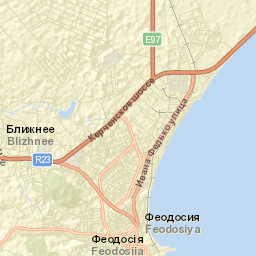 Feodosiya Street Map
