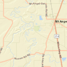 Mount Angel Street Map