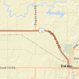 Delano Street Map