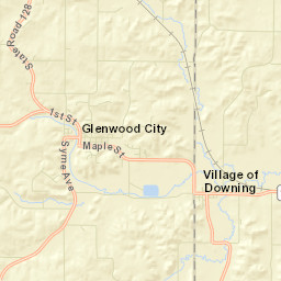 Glenwood City Street Map