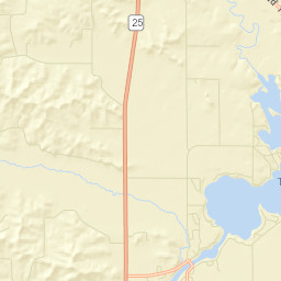 Tainter Lake Street Map