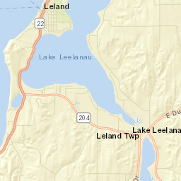 Leland Street Map