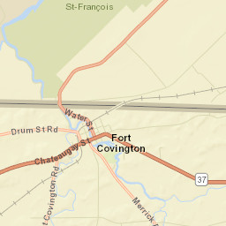 Fort Covington New York Street Map