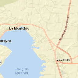 Lacanau Street Map