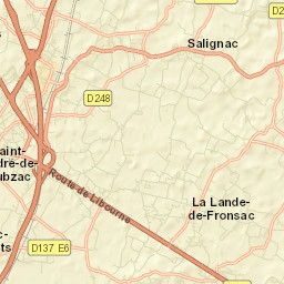 Salignac Street Map