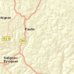 Salignac-Eyvigues Street Map