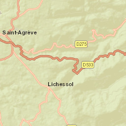 Saint-Agrève Street Map