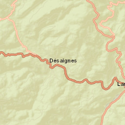 Désaignes Street Map