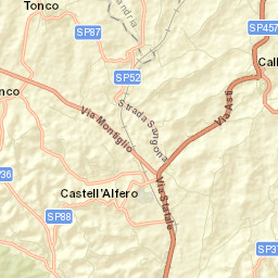 Calliano Street Map