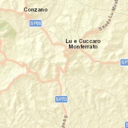 Conzano Street Map