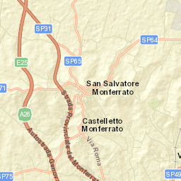 Castelletto Monferrato Street Map