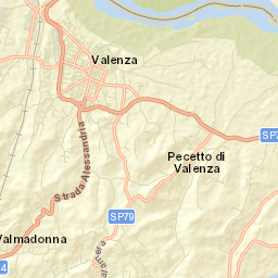 Pecetto di Valenza Street Map