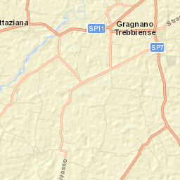 Gragnano Trebbiense Street Map