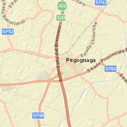 Pegognaga Street Map