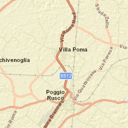 Poggio Rusco Street Map