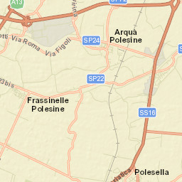 Frassinelle Polesine Street Map