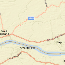 Papozze Street Map