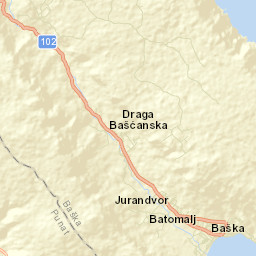 Baška Street Map