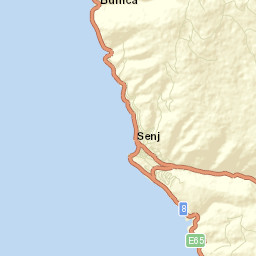Senj Street Map