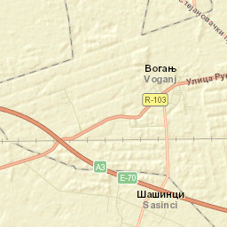 Šašinci Street Map