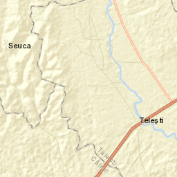 Comuna Teleşti Street Map