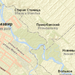 Staraya Stanitsa Street Map