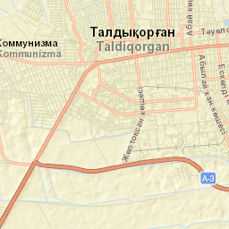 Taldykorgan Street Map