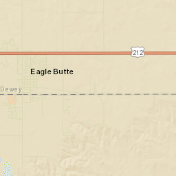 Eagle Butte Street Map