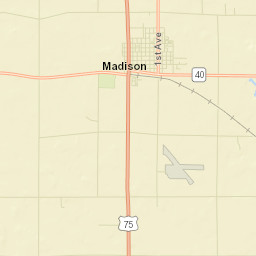 Lac qui Parle County Street Map