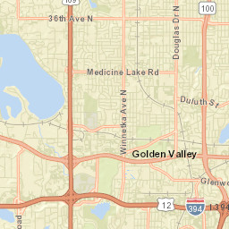 Golden Valley Street Map
