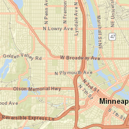Minneapolis Street Map