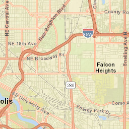 Saint Anthony Street Map