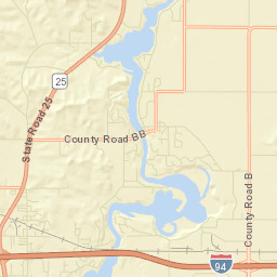 Dunn County Street Map