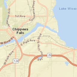 Chippewa Falls Street Map