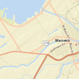 Massena Springs New York Street Map