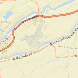 Massena Center New York Street Map